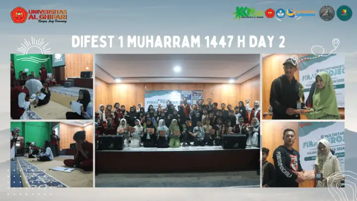 Artikel KKN Universitas Al Ghifari: Hari Kedua DIFEST 1 Muharram 1447 H: Lomba Ranking 1, Penampilan Spesial, dan Penutupan Penuh Haru